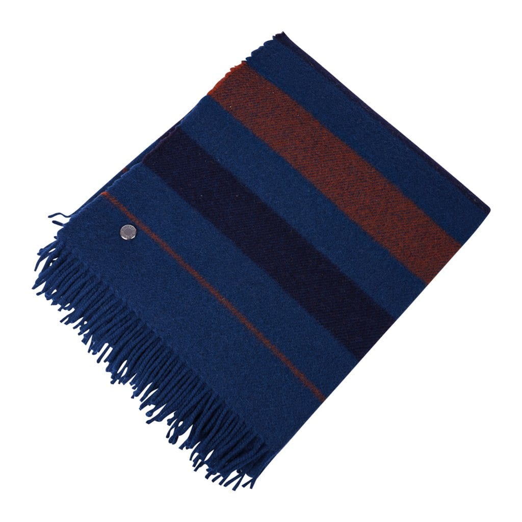 Navy blue hermes discount blanket