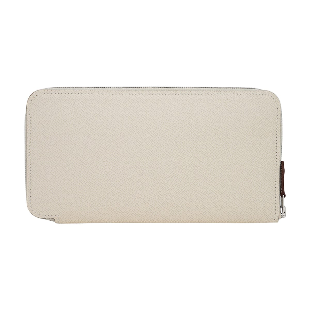 Hermes Silk’In Classique Long Wallet Craie Epsom Leather Aqua Equateur Print Epsom Leather