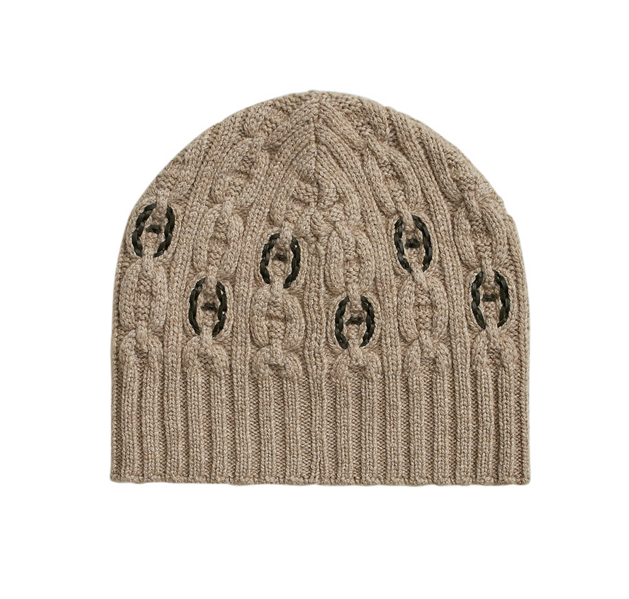 Hermès Tri Maillon Beanie Beige Cashmere | Mightychic