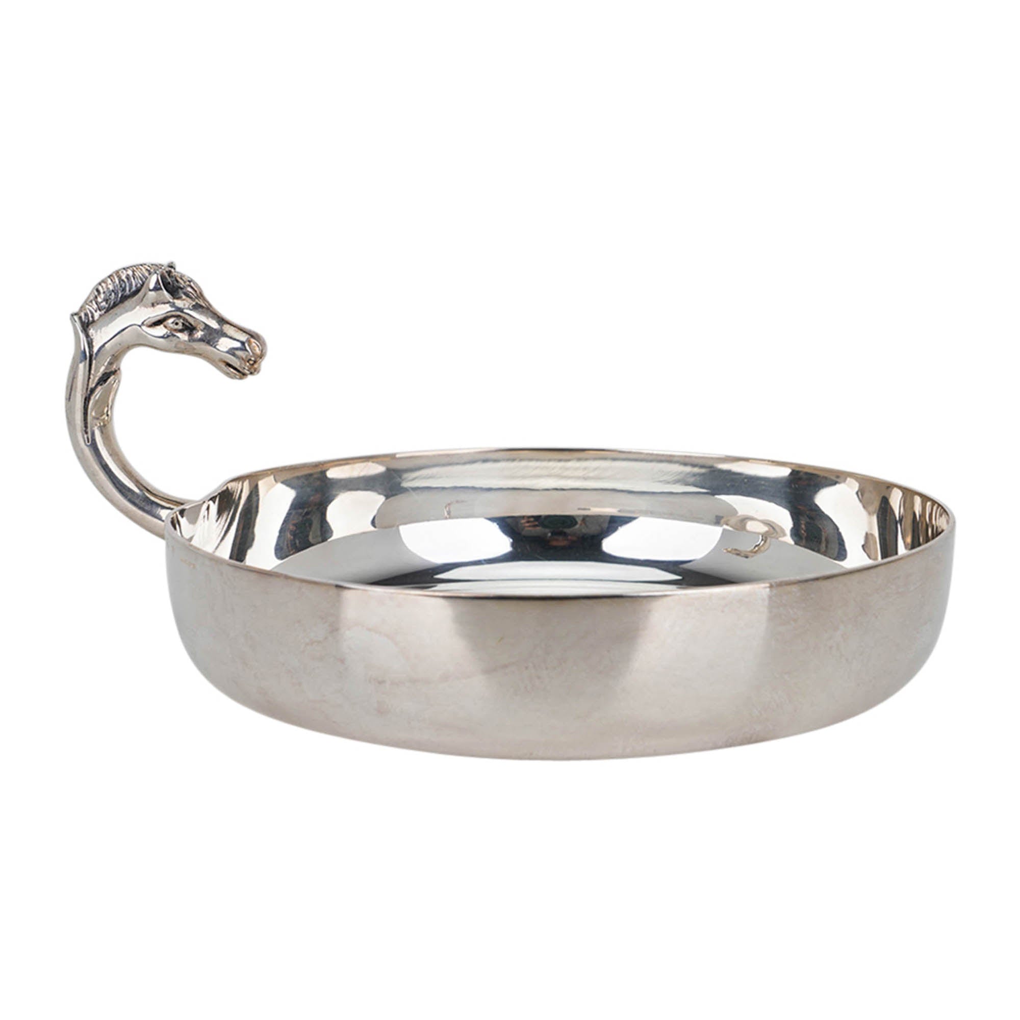 Hermes Silver Horse Head Catch All Pin Tray | Mightychic