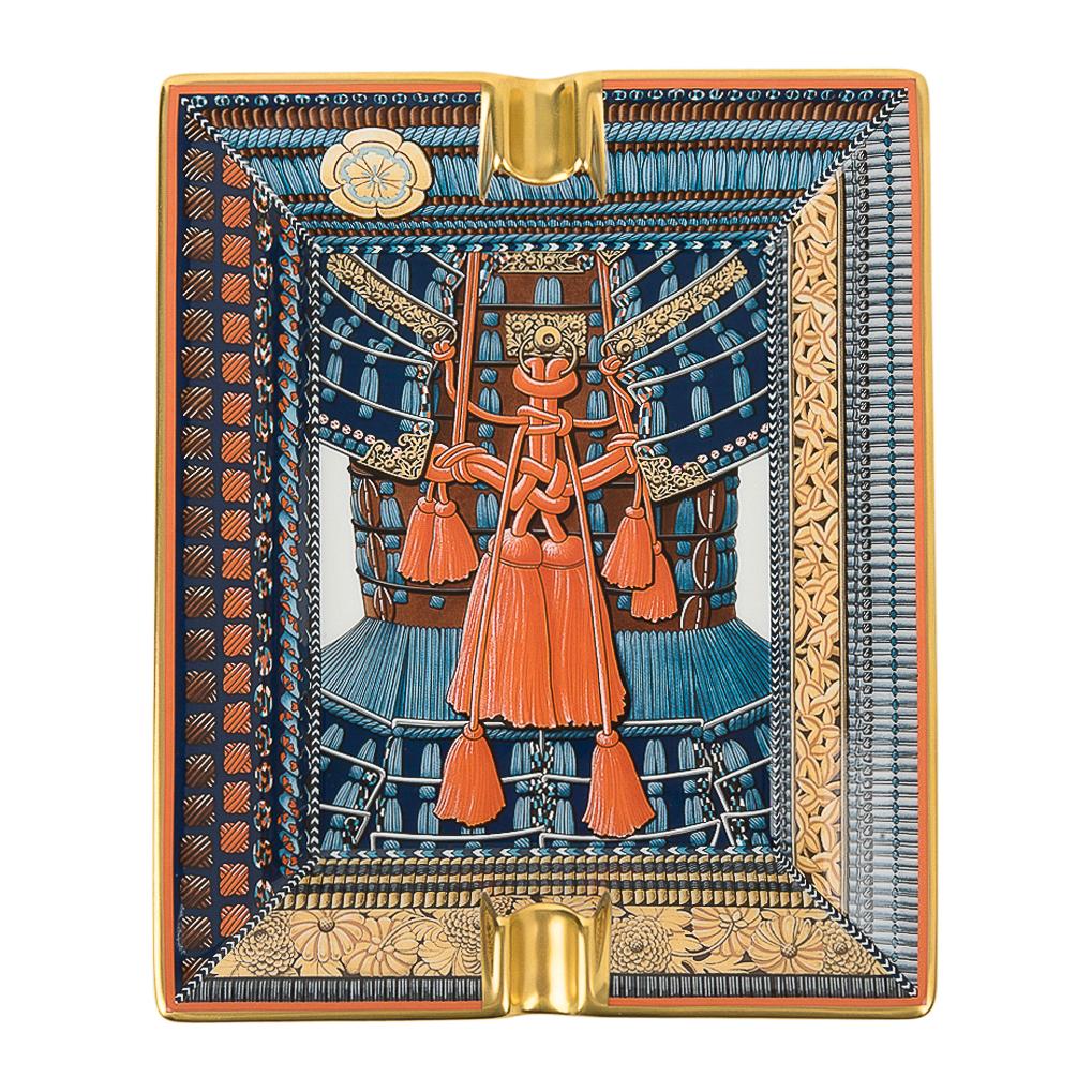 Hermes Change Tray Parures de Samourais Suit of Armor Porcelain