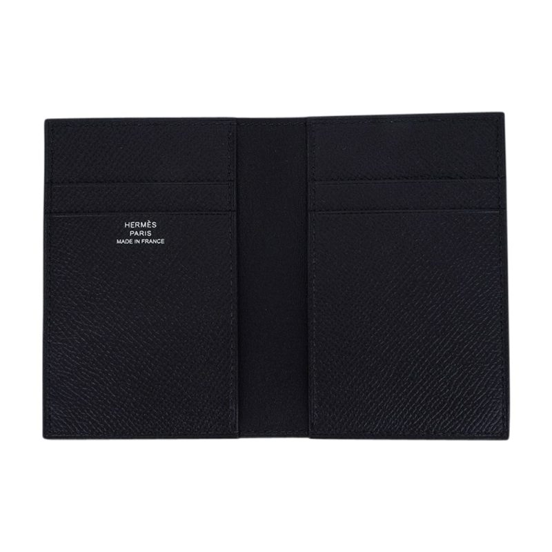 Hermes MC2 Euclide Card Holder Black Epsom Leather | Mightychic