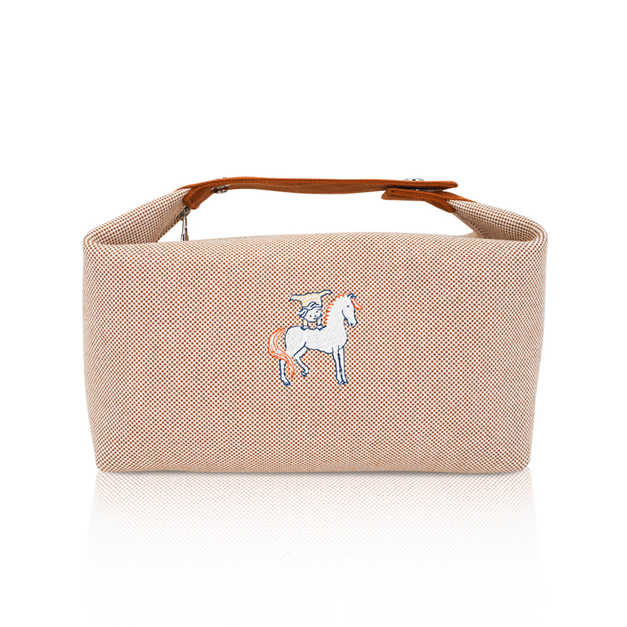 Hermès Biscuit Bride-A-Brac – Cabriole Canvas Case | Mightychic