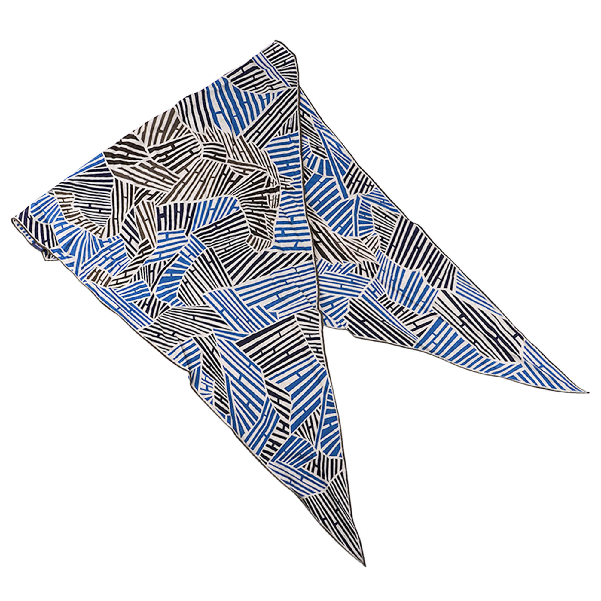 Hermès Galop'H Losange Scarf Silk Triangle | Mightychic | Mightychic
