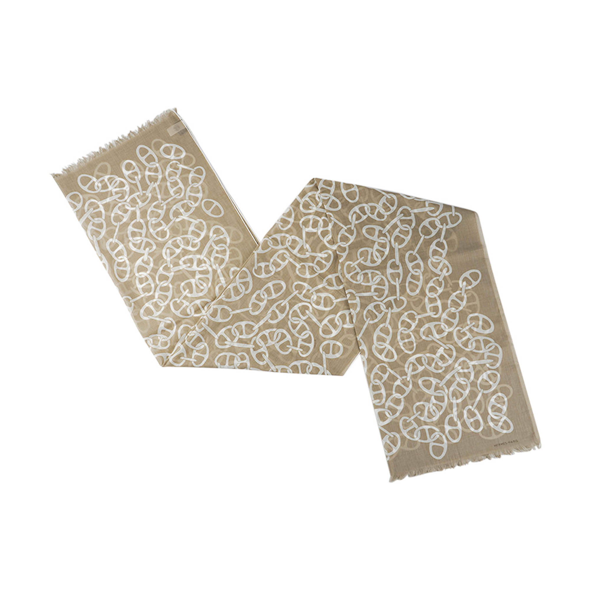 Hermès Naoussa Megalo Muffler – Lightweight Desert Cotton Scarf
