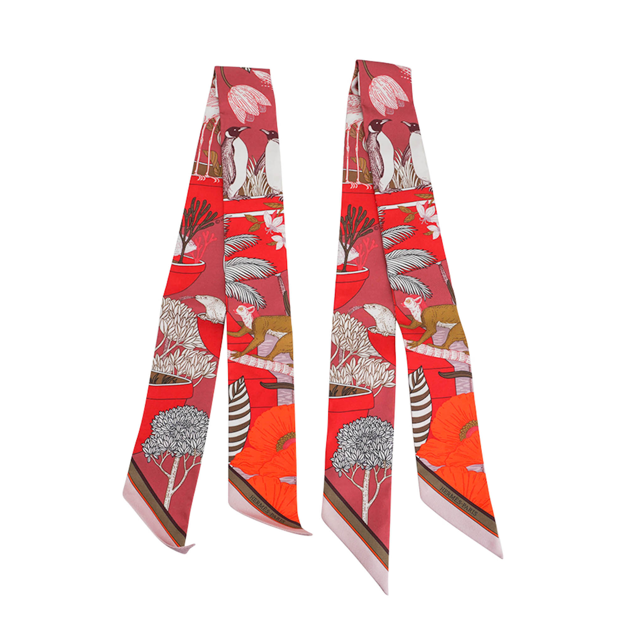 Hermès Precious Paradise Twilly Set in Rouge, Bronze