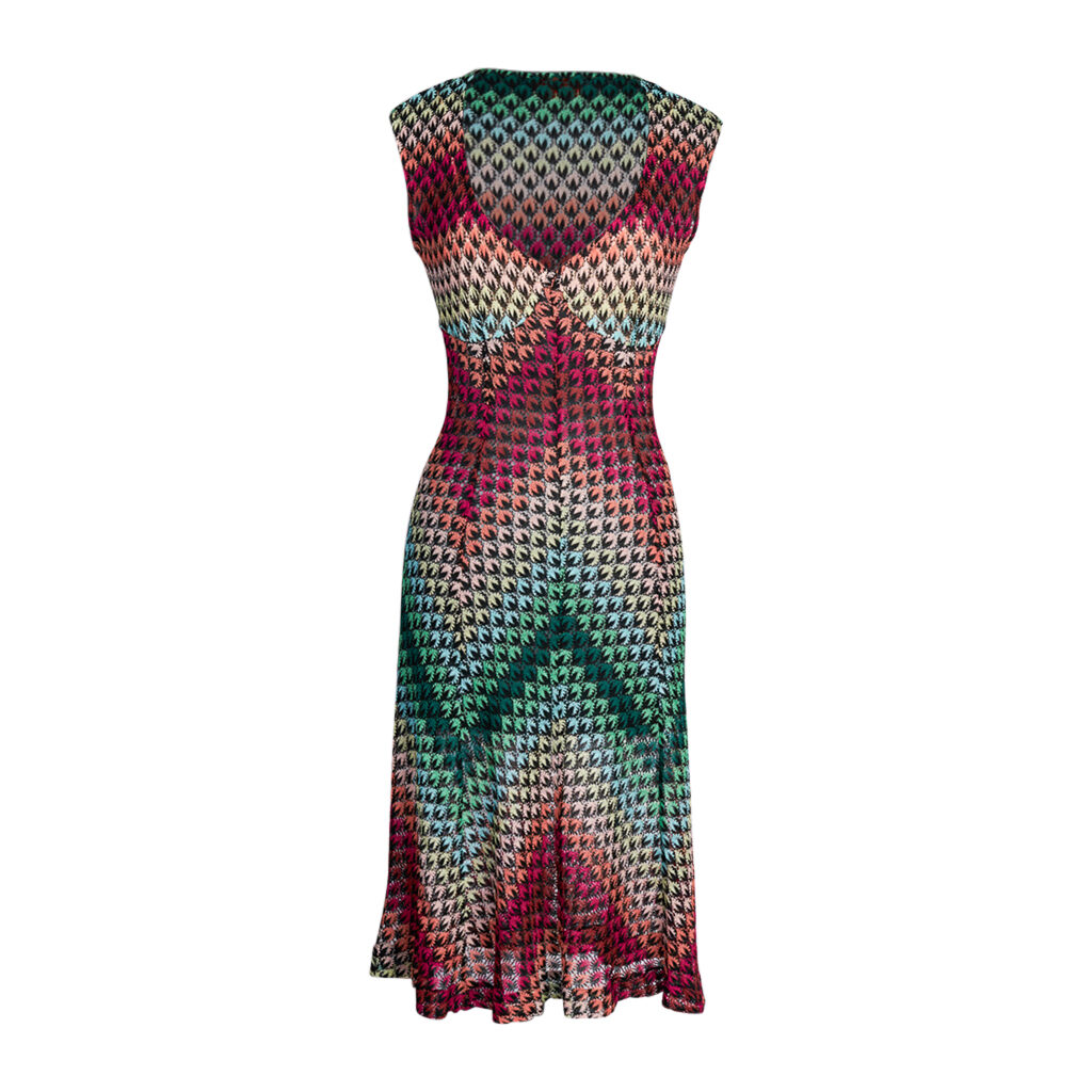 Missoni Fit and Flare Knit Dress Multicolor Knit | Mightychic Missoni Fit and Flare Knit Dress Multicolor Knit | Mightychic