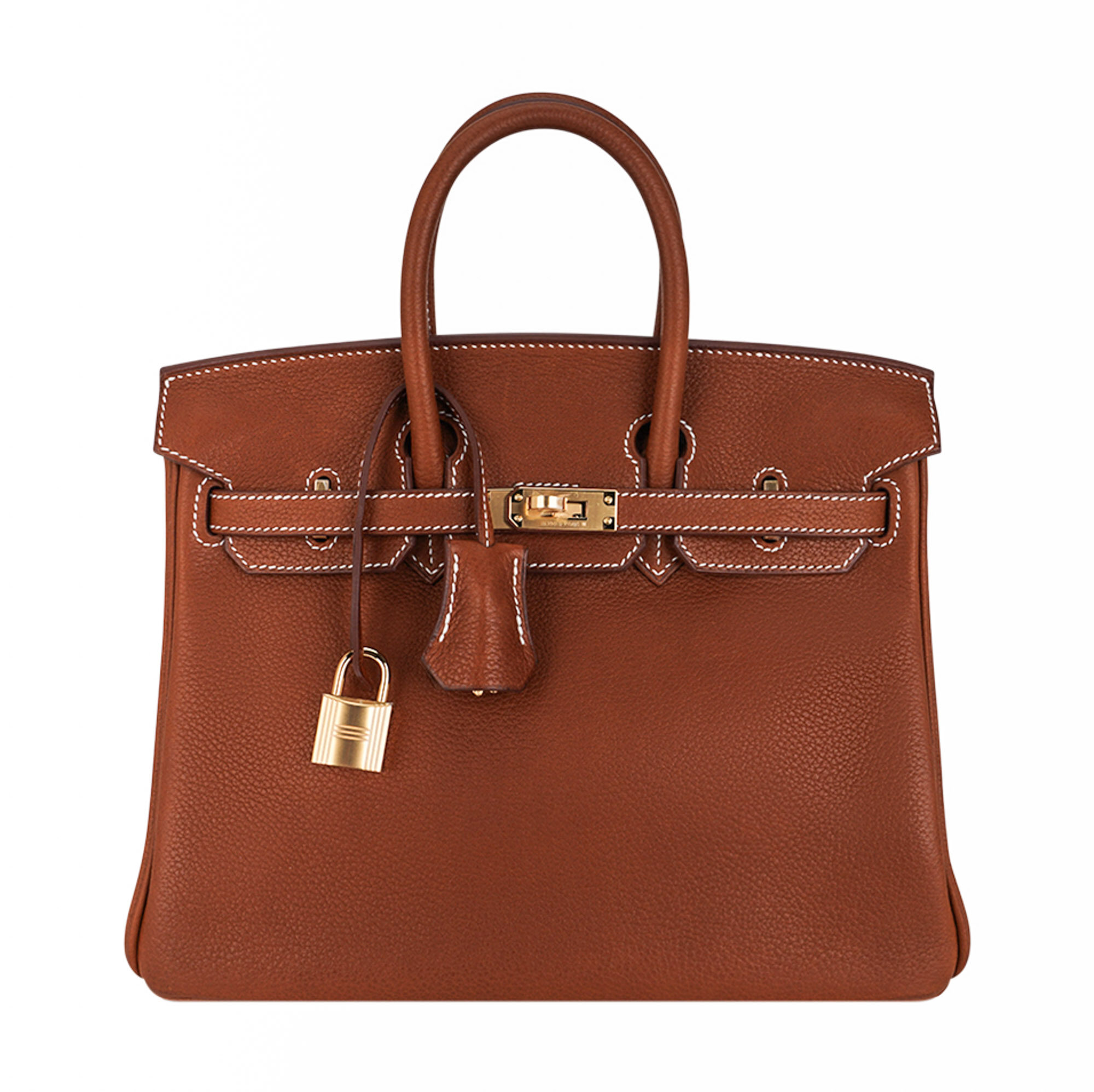 Hermès Birkin 25 Fauve Barenia Faubourg Bag Gold Hardware